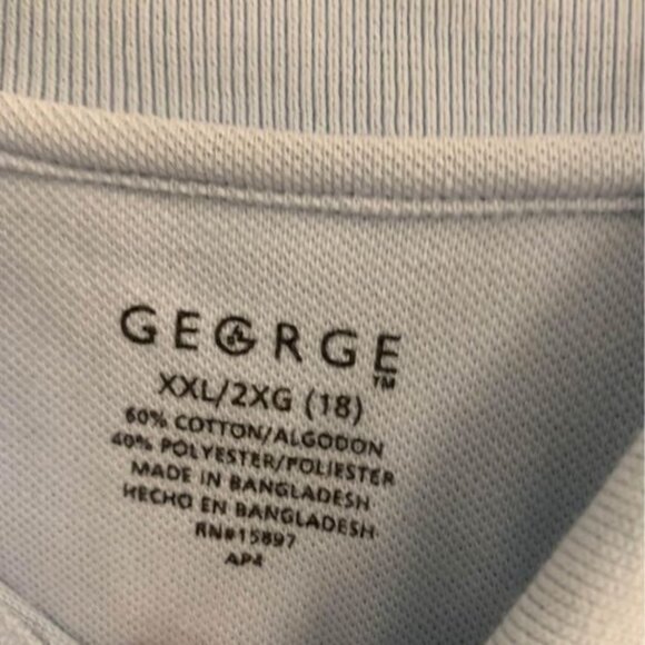 Boys Size 18 Long Sleeve Light Blue Shirt - Picture 5 of 6